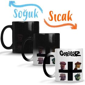 Baskı Dükkanı KB10674 Gorillaz Porselen Kupa Bardak
