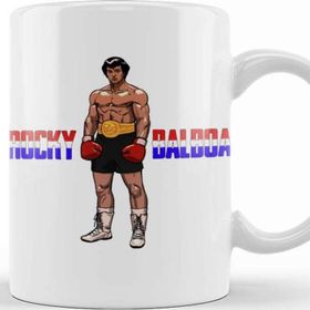Baskı Dükkanı KB1068 Rocky Balboa Porselen Kupa Bardak