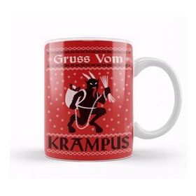Baskı Dükkanı KB10685 Grus Vom Krampus Porselen Kupa Bardak