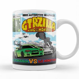Baskı Dükkanı KB10686 Gtrzilla R34 Porselen Kupa Bardak