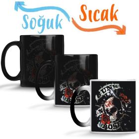 Baskı Dükkanı KB10699 Guns N Roses Guns Roses Estampa Porselen Kupa Bardak