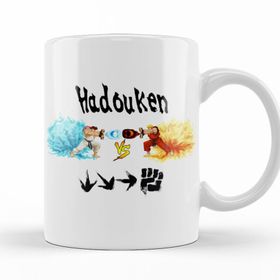 Baskı Dükkanı KB10703 Hadouken Porselen Kupa Bardak