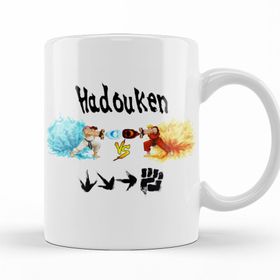 Baskı Dükkanı KB10703 Hadouken Porselen Kupa Bardak