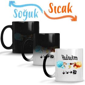 Baskı Dükkanı KB10703 Hadouken Porselen Kupa Bardak