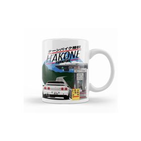 Baskı Dükkanı KB10706 Hakone Nissan Skyline R32 Porselen Kupa Bardak
