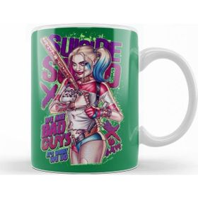 Baskı Dükkanı KB10714 Harley Quinn We Are Bad Guys Porselen Kupa Bardak