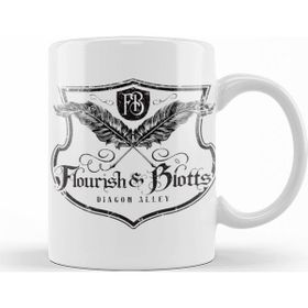 Baskı Dükkanı KB10749 Harry Potter Flourish And Blotts Porselen Kupa Bardak
