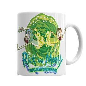 Baskı Dükkanı KB1075 Rick And Morty Networkk Porselen Kupa Bardak