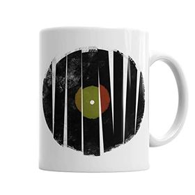 Baskı Dükkanı KB1078 Retro Müzik Porselen Kupa Bardak