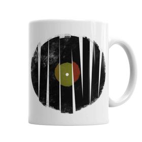 Baskı Dükkanı KB1078 Retro Müzik Porselen Kupa Bardak