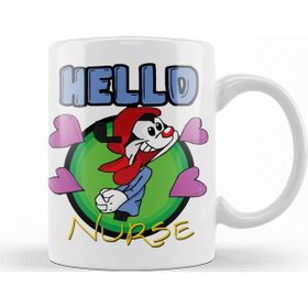 Baskı Dükkanı KB10809 Hellooooo Nurse Porselen Kupa Bardak
