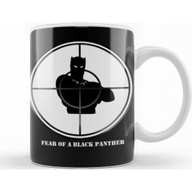 Baskı Dükkanı KB10816 Hip Hop Fear Of A Black Panther Porselen Kupa Bardak