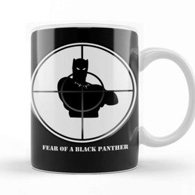 Baskı Dükkanı KB10816 Hip Hop Fear Of A Black Panther Porselen Kupa Bardak