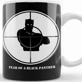 Baskı Dükkanı KB10816 Hip Hop Fear Of A Black Panther Porselen Kupa Bardak