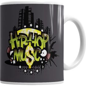 Baskı Dükkanı KB10818 Hip Hop Müzik Porselen Kupa Bardak