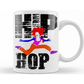 Baskı Dükkanı KB10818 Hip Hop Müzik Porselen Kupa Bardak