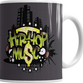 Baskı Dükkanı KB10818 Hip Hop Müzik Porselen Kupa Bardak