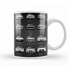 Baskı Dükkanı KB10819 History Nissan Gtr V2 Specs Porselen Kupa Bardak
