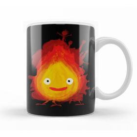 Baskı Dükkanı KB10838 Howls Moving Castle Calcifer Porselen Kupa Bardak