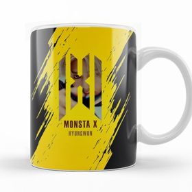Baskı Dükkanı KB10845 Hyungwon Monsta X Porselen Kupa Bardak
