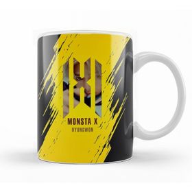 Baskı Dükkanı KB10845 Hyungwon Monsta X Porselen Kupa Bardak