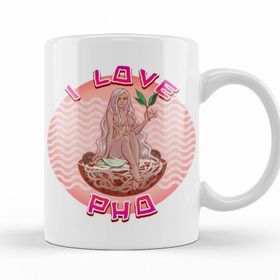 Baskı Dükkanı KB10855 I Love Ramen Porselen Kupa Bardak