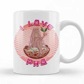 Baskı Dükkanı KB10855 I Love Ramen Porselen Kupa Bardak