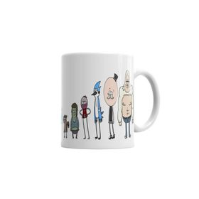 Baskı Dükkanı KB1086 Regular Show Rules Are For Fools Rickboy Porselen Kupa Bardak