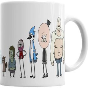 Baskı Dükkanı KB1086 Regular Show Rules Are For Fools Rickboy Porselen Kupa Bardak