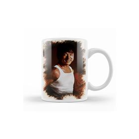 Baskı Dükkanı KB10899 Jackie Chan Portrait Porselen Kupa Bardak