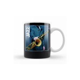 Baskı Dükkanı KB10908 Jazz Porselen Kupa Bardak