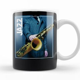 Baskı Dükkanı KB10908 Jazz Porselen Kupa Bardak