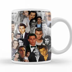 Baskı Dükkanı KB10930 Johnny Depp Collage Porselen Kupa Bardak