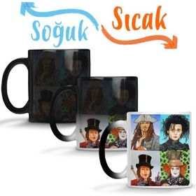 Baskı Dükkanı KB10931 Johnny Depp Porselen Kupa Bardak