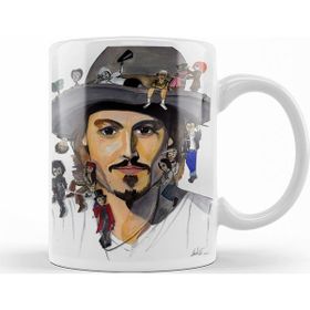 Baskı Dükkanı KB10932 Johnny Depp No Back Porselen Kupa Bardak