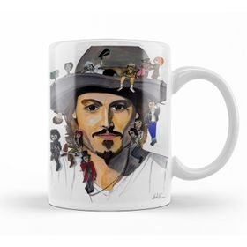 Baskı Dükkanı KB10932 Johnny Depp No Back Porselen Kupa Bardak