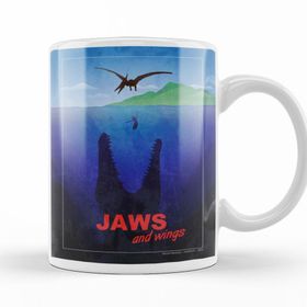 Baskı Dükkanı KB10960 Jurassik Park Jaws Porselen Kupa Bardak