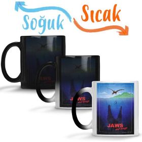 Baskı Dükkanı KB10960 Jurassik Park Jaws Porselen Kupa Bardak