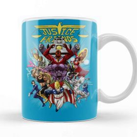 Baskı Dükkanı KB10963 Justice Friends Porselen Kupa Bardak