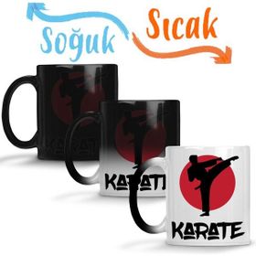 Baskı Dükkanı KB10977 Karate Cool Martial Arts Porselen Kupa Bardak
