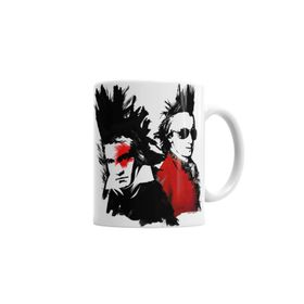 Baskı Dükkanı KB11 Beethoven Mozart Punk Porselen Kupa Bardak