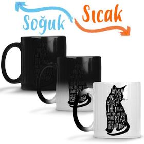 Baskı Dükkanı KB11003 Kediler Cats Cats Cats Graphic Porselen Kupa Bardak