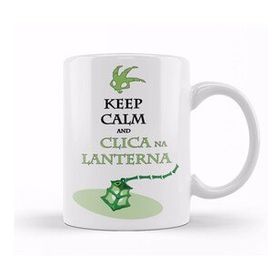 Baskı Dükkanı KB11005 Keep Calm Clica Na Lanerna Porselen Kupa Bardak