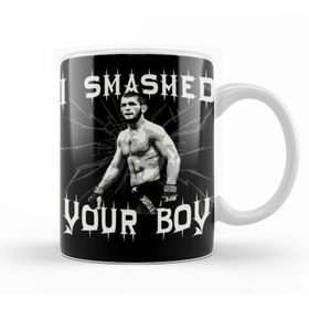 Baskı Dükkanı KB11020 Khabib Nurmagomedov I Smashed Your Boy Porselen Kupa Bardak