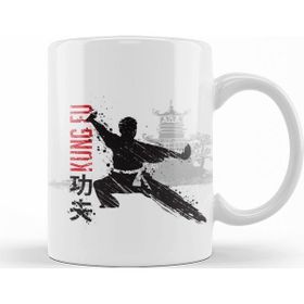 Baskı Dükkanı KB11055 Kung Fu Porselen Kupa Bardak