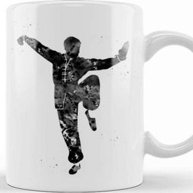 Baskı Dükkanı KB11055 Kung Fu Porselen Kupa Bardak