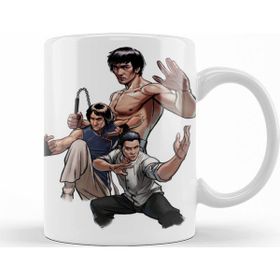 Baskı Dükkanı KB11057 Kung Fu Trio Porselen Kupa Bardak