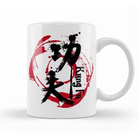 Baskı Dükkanı KB11059 Kung Fu Chinese Kung Fu Porselen Kupa Bardak