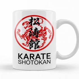 Baskı Dükkanı KB11060 Kung Fu Karate Shotokan Porselen Kupa Bardak