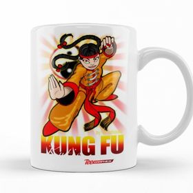 Baskı Dükkanı KB11062 Kung Fu Kutie Porselen Kupa Bardak